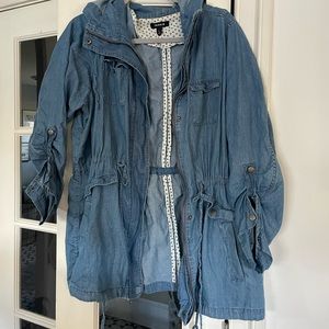 Torrid Chambray Casual Light Jacket